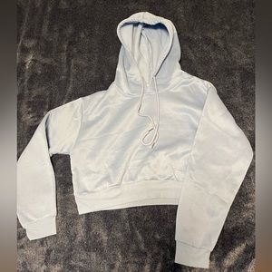 Women’s baby blue short length hoodie